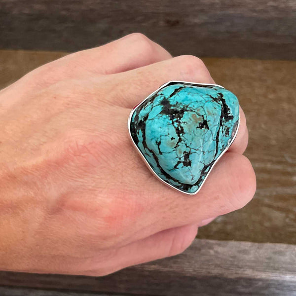 Buy Turquoise Men Vintage Ring , 925 Sterling Silver, AAA Quality Turquoise  Ring, Statement Ring, Personalized Gift,14k Gold Over Online in India - Etsy